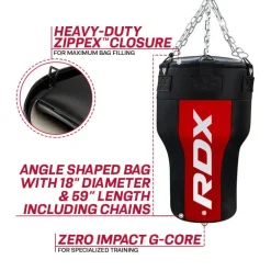 RDX AR 3-in-1 Angle Punch Bag with Gloves Set
