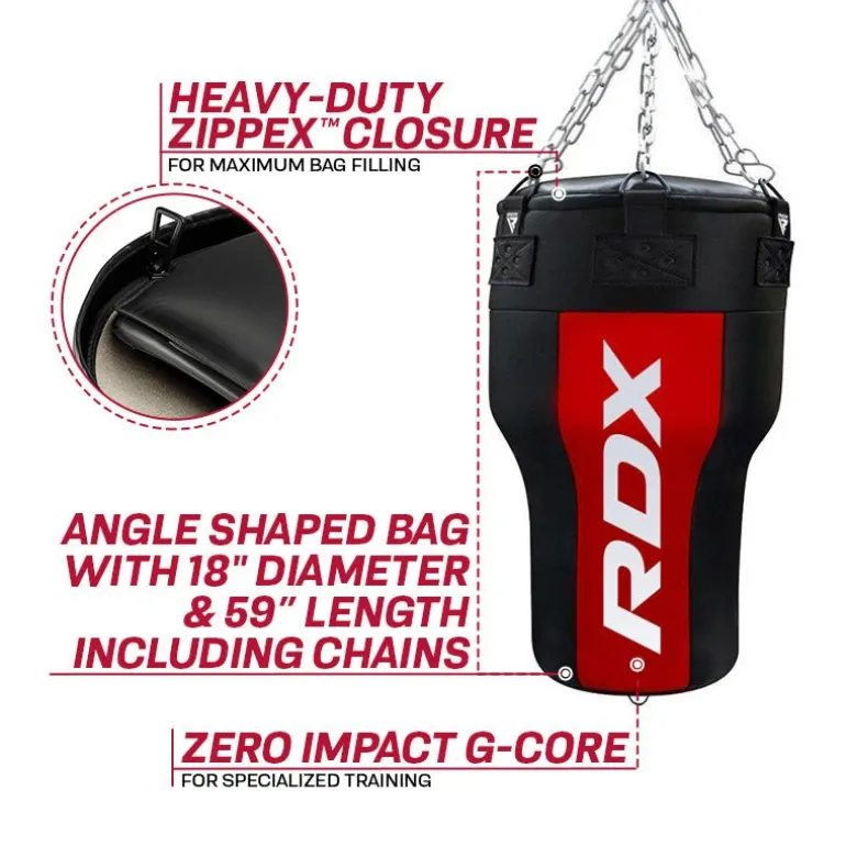 RDX AR 3-in-1 Angle Punch Bag with Gloves Set