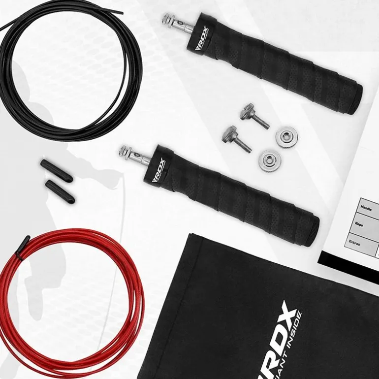 RDX B4 Adjustable 10.3ft Skipping Rope with 2 Tangle-Free Steel Wires