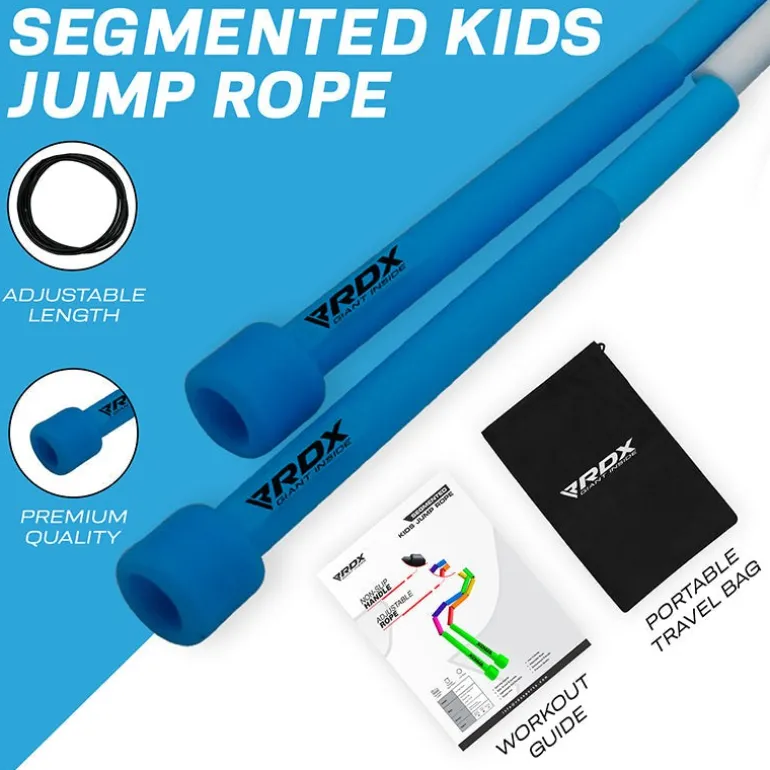 RDX BD Braided Nylon Tangle-Free 10ft Kids Skipping Rope