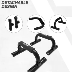 RDX 1B 4-in1 Ab Roller with Push-Up Bar, Skipping Rope & Knee Pad Set