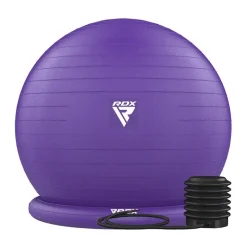 RDX B2 Inflatable Yoga Ball with Anti-Slip Base, Resistance Tubes & Air Pump