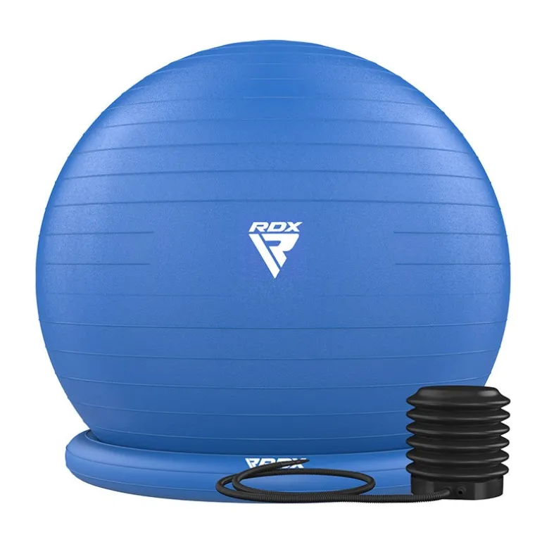 RDX B2 Inflatable Yoga Ball with Anti-Slip Base, Resistance Tubes & Air Pump
