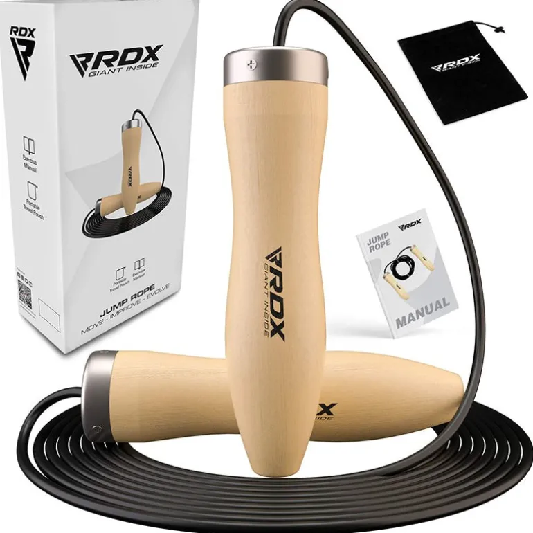 RDX BR 10.3ft Wooden Handles Skipping Rope