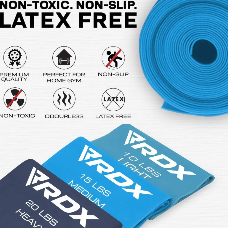 RDX B3 TPE Flat Resistance Training Bands Set