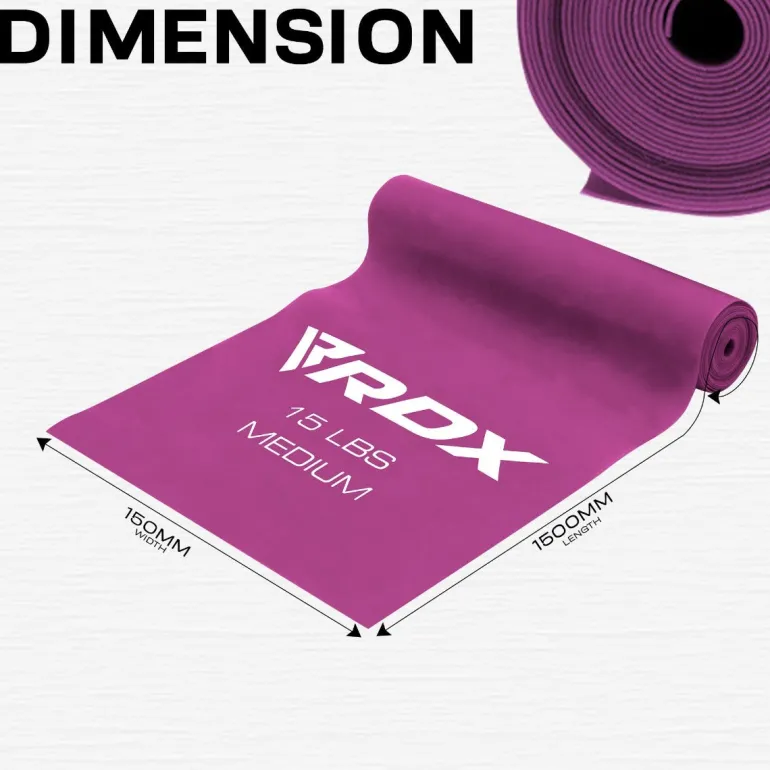 RDX B5 TPE Flat Resistance Training Bands Set