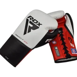 RDX C2 Fight Lace Up Leather Boxing Gloves BBBOFC/BIBA/WBF/NYAC /NEVADA APPROVED