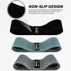RDX CG Heavy-Duty Fabric Resistance Training Bands for Fitness