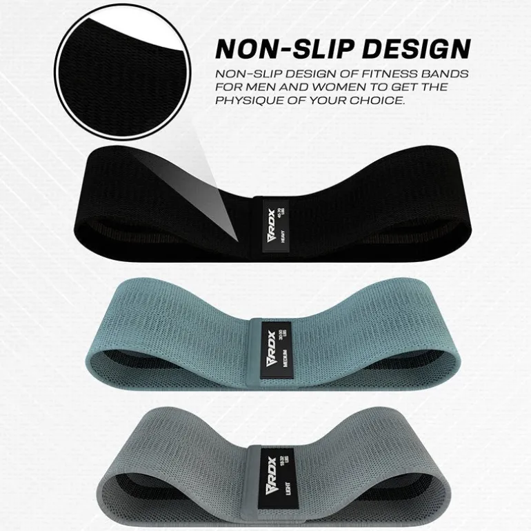RDX CG Heavy-Duty Fabric Resistance Training Bands for Fitness