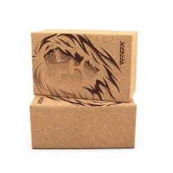 RDX D1 Cork Yoga Block Non-Slip Brick