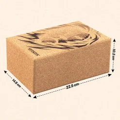 RDX D1 Cork Yoga Block Non-Slip Brick