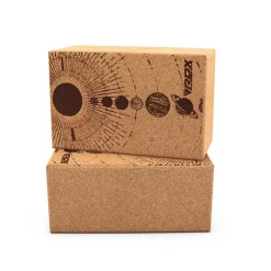 RDX D4 Cork Yoga Block Non-Slip Brick