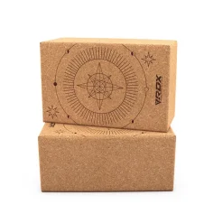 RDX D5 Cork Yoga Block Non-Slip Brick