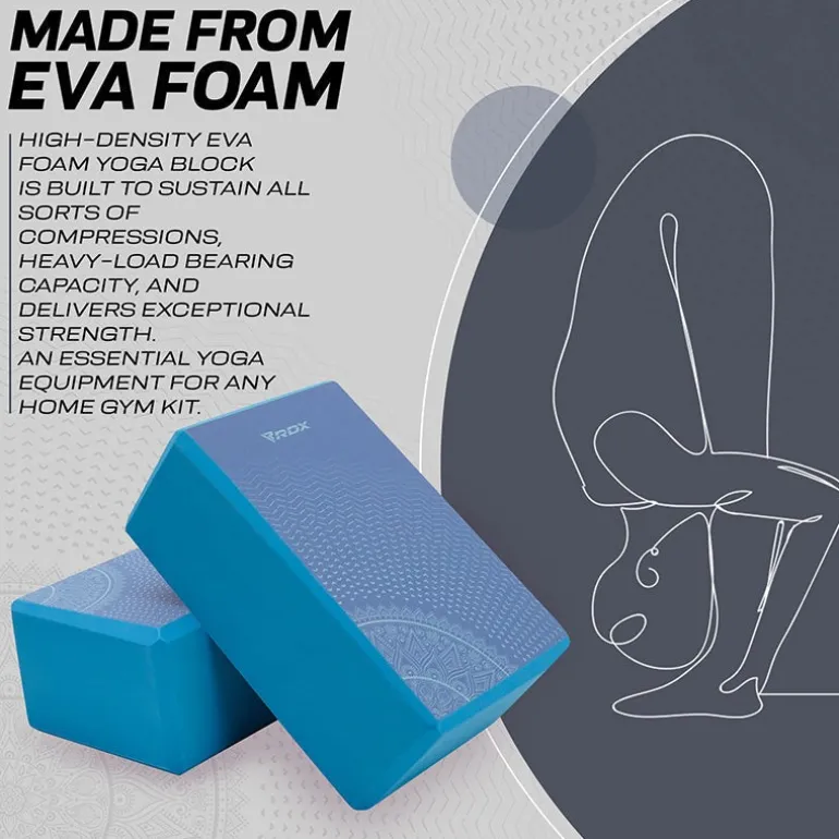 RDX D9 High Density EVA Foam Yoga Blocks Non-Slip Brick