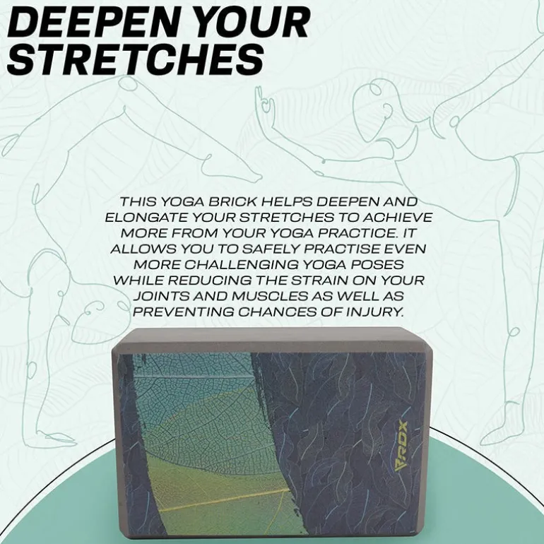 RDX D14 High Density EVA Foam Yoga Blocks Non-Slip Brick