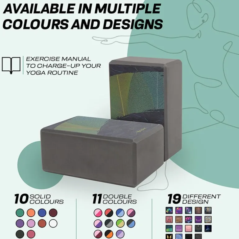 RDX D14 High Density EVA Foam Yoga Blocks Non-Slip Brick