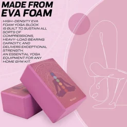 RDX D2 High Density EVA Foam Yoga Blocks Non-Slip Brick