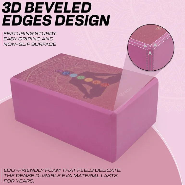 RDX D2 High Density EVA Foam Yoga Blocks Non-Slip Brick