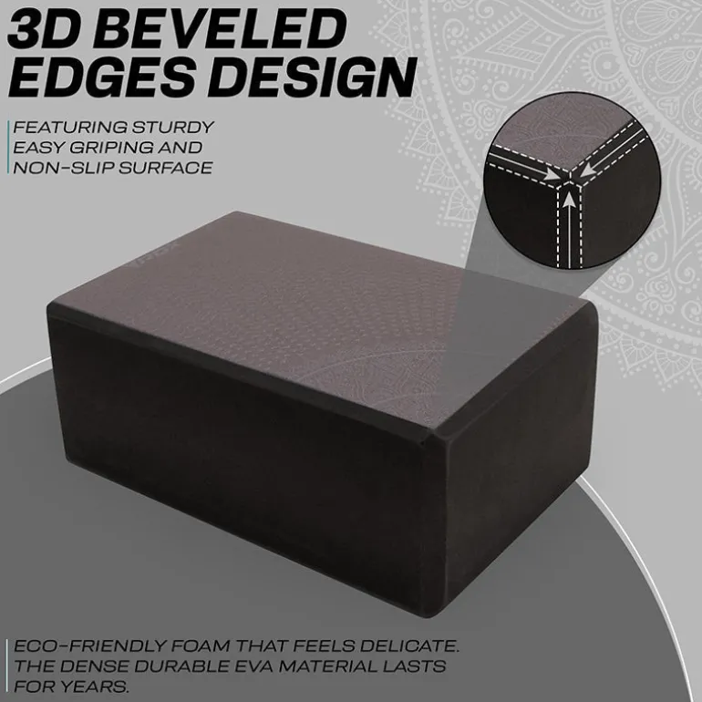 RDX D10 High Density EVA Foam Yoga Blocks Non-Slip Brick