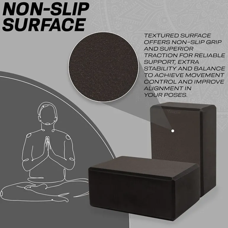 RDX D10 High Density EVA Foam Yoga Blocks Non-Slip Brick