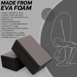 RDX D10 High Density EVA Foam Yoga Blocks Non-Slip Brick