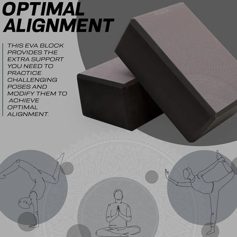 RDX D10 High Density EVA Foam Yoga Blocks Non-Slip Brick