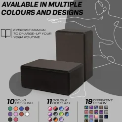 RDX D10 High Density EVA Foam Yoga Blocks Non-Slip Brick