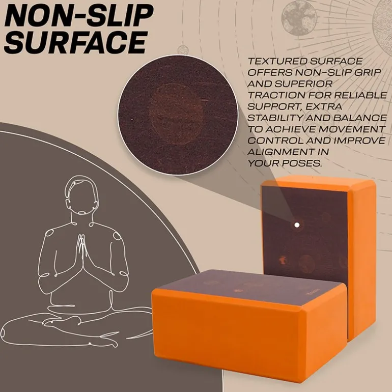 RDX D1 High Density EVA Foam Yoga Blocks Non-Slip Brick