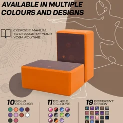 RDX D1 High Density EVA Foam Yoga Blocks Non-Slip Brick