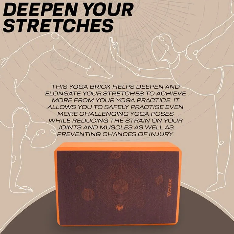 RDX D1 High Density EVA Foam Yoga Blocks Non-Slip Brick