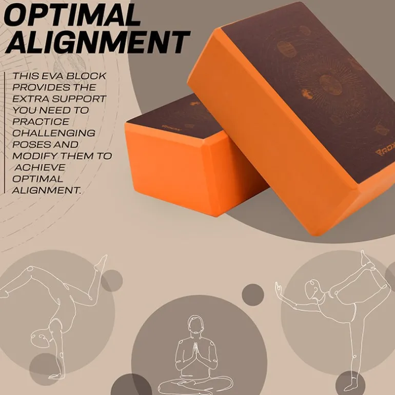 RDX D1 High Density EVA Foam Yoga Blocks Non-Slip Brick