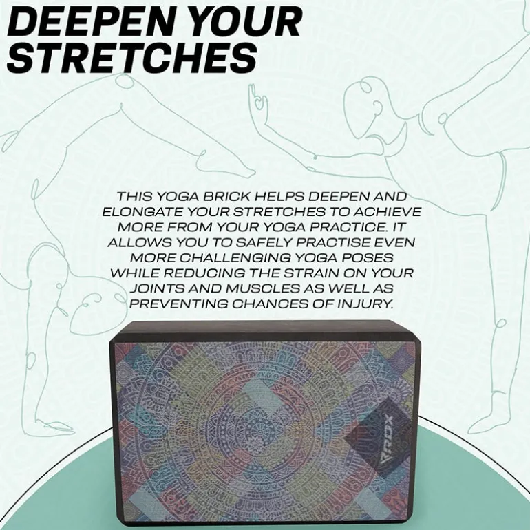 RDX D3 High Density EVA Foam Yoga Blocks Non-Slip Brick