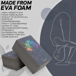 RDX D4 High Density EVA Foam Yoga Blocks Non-Slip Brick