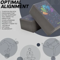 RDX D4 High Density EVA Foam Yoga Blocks Non-Slip Brick