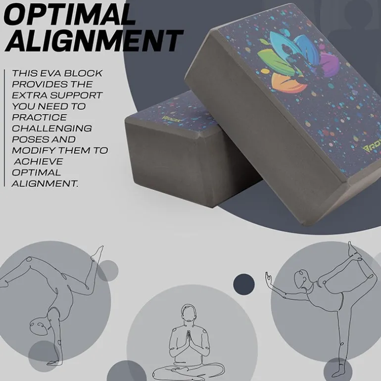 RDX D4 High Density EVA Foam Yoga Blocks Non-Slip Brick