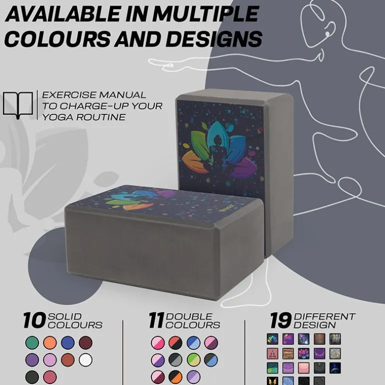 RDX D4 High Density EVA Foam Yoga Blocks Non-Slip Brick