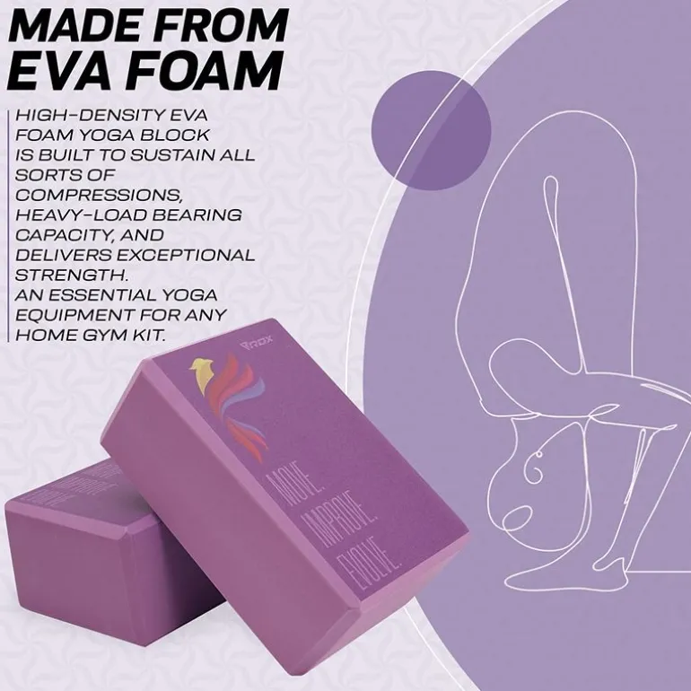 RDX D5 high density EVA foam yoga blocks Non-Slip Brick