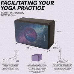 RDX D6 High Density EVA Foam Yoga Blocks Non-Slip Brick
