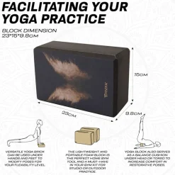 RDX D12 High Density EVA Foam Yoga Blocks Non-Slip Brick