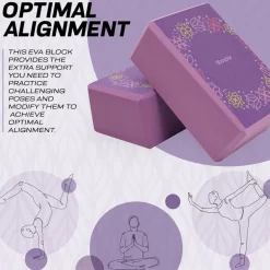 RDX D16 High Density EVA Foam Yoga Blocks Non-Slip Brick
