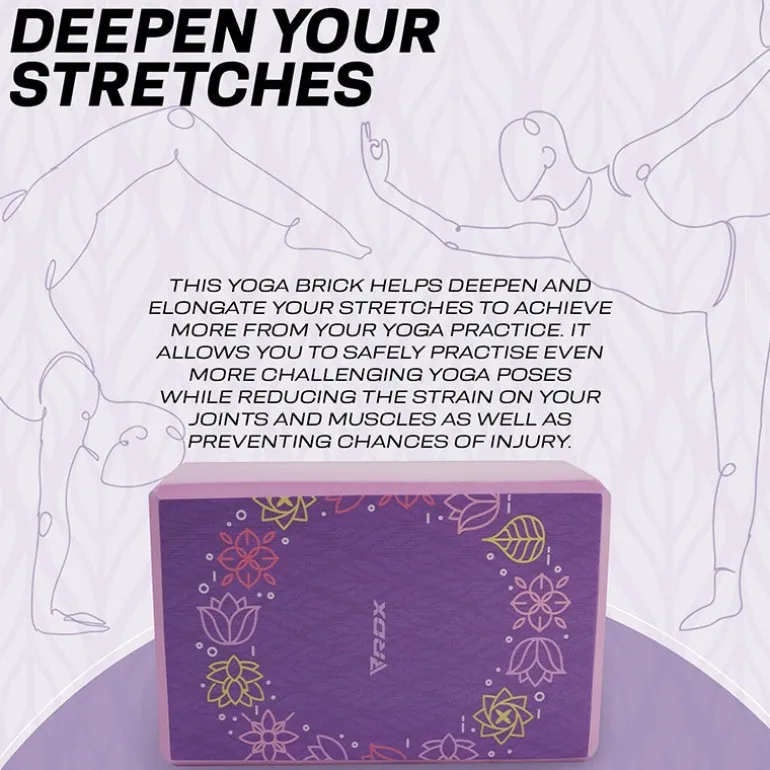 RDX D16 High Density EVA Foam Yoga Blocks Non-Slip Brick