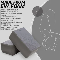 RDX D18 High Density EVA Foam Yoga Blocks Non-Slip Brick