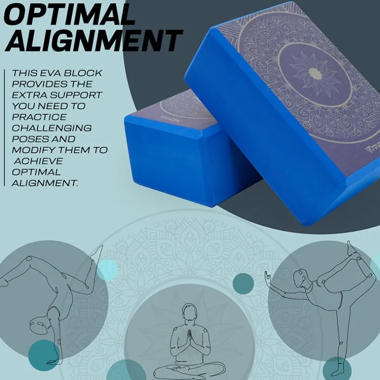 RDX D19 High Density EVA Foam Yoga Blocks Non-Slip Brick