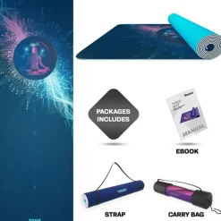 RDX D10 Iris 6mm PVC Yoga Mat Angelic Blue