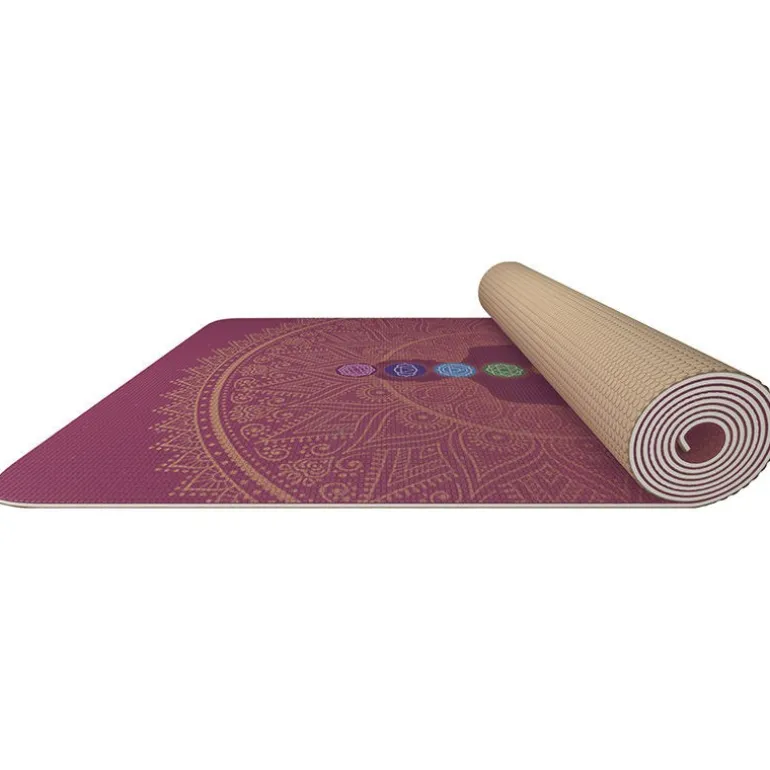 RDX D3 Iris 6mm PVC Yoga Mat Pink Sundial
