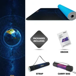 RDX D9 Iris 6mm PVC Yoga Mat Space Medallion