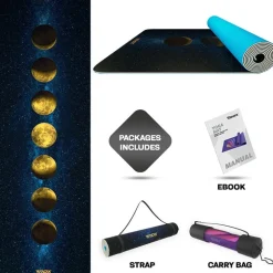 RDX D8 Iris 6mm PVC Yoga Mat Universe Blue