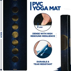RDX D8 Iris 6mm PVC Yoga Mat Universe Blue