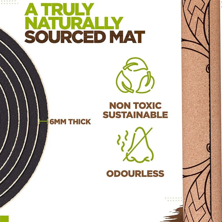 RDX D5 6mm Cork Yoga Mat