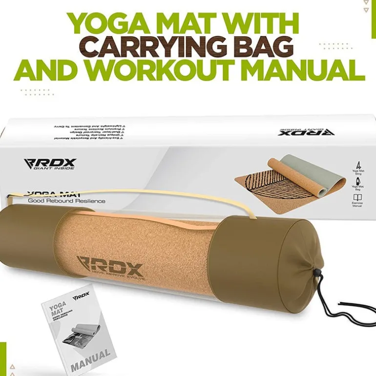 RDX D1 6mm Cork Yoga Mat